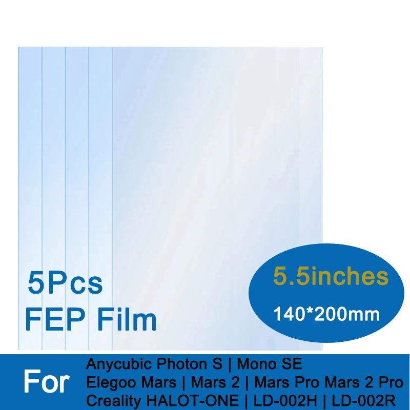 LCD SLA UV  3D Ϳ FEP ʸ, ִť  S, Elegoo Mars, 5.5 ġ, 0.15mm ʸ, FEP Ʈ, 200x140mm, 5 